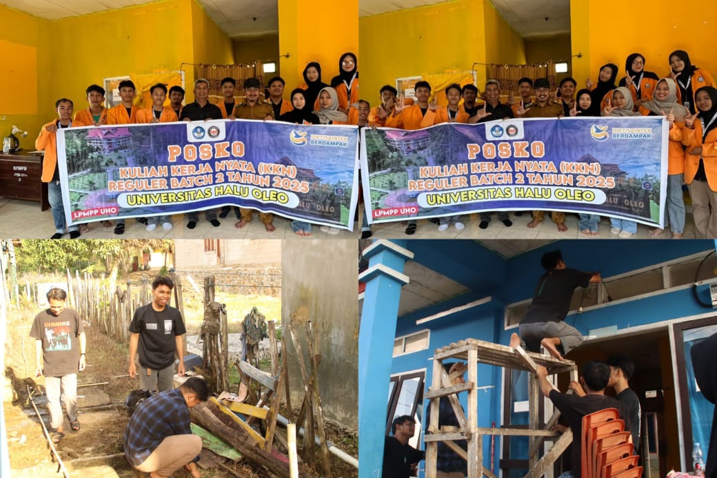 gambar Penerimaan Mahasiswa KKN batch 2 Universitas Halu Oleo di Desa Lahimbua